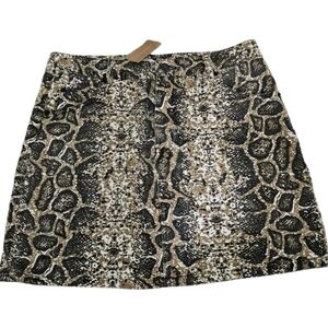 NWT Vestique Denim Mini Snakeskin size Medium